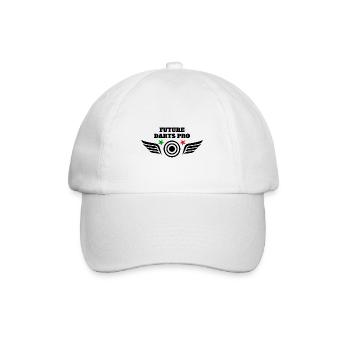 Dartmotiv Dartspieler Dart Fan Dartscheibe Darts - Baseballkappe - Weiß/Weiß - Vorne