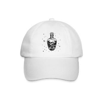 Skull vaccine - Baseball Cap - white/white - Front