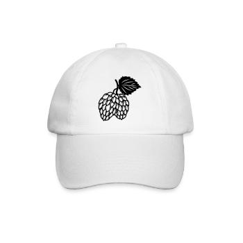 brasserie icône houblon - Casquette classique - blanc/blanc - Devant