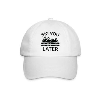 Ski You Later - Baseball Cap - white/white - Front