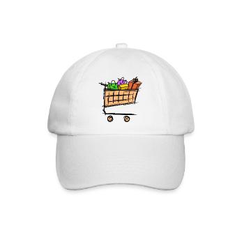 Panier complet, promotion, vente - Casquette classique - blanc/blanc - Devant