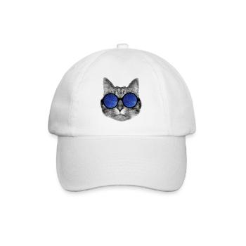 Galaxy cat - Baseballkappe - Weiß/Weiß - Vorne