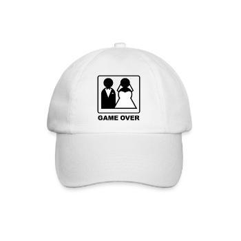 Game Over - Baseball Cap - white/white - Front