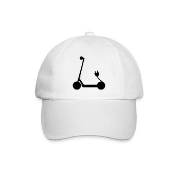 E-roller Icon - Baseballkappe - Weiß/Weiß - Vorne