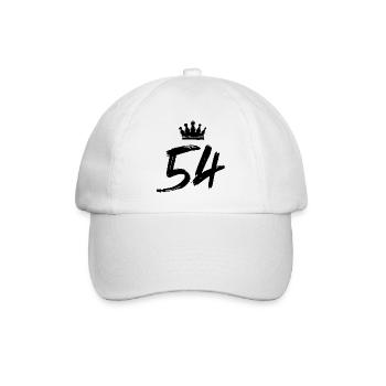 54 Couronne de numéros - Casquette classique - blanc/blanc - Devant