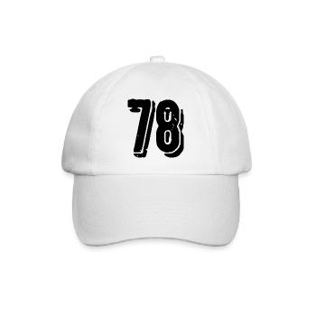 78 Number jersey - Baseball Cap - white/white - Front
