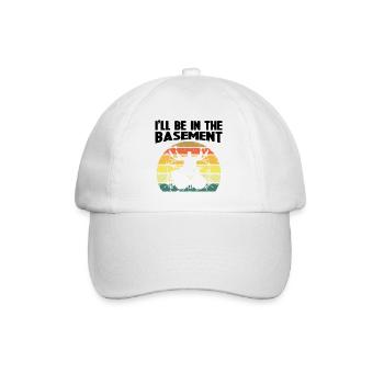 Funny Drummer Art For Men Women Drum Set Drumming - Baseball Cap - white/white - Front