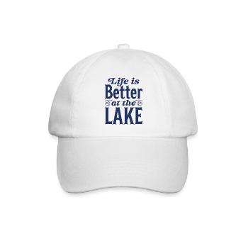 Life Is Better At The Lake - Baseball Cap - white/white - Front