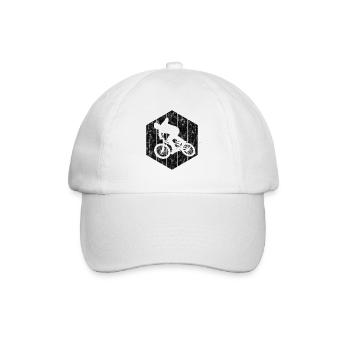BMX Vélo Vélo Rétro Cadeau Vélo Motocross - Casquette classique - blanc/blanc - Devant