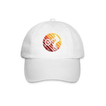 BMX Vélo Vélo Rétro Cadeau Vélo Motocross - Casquette classique - blanc/blanc - Devant