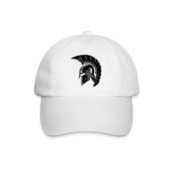 Spartaner Helm Gladiator Sparta - Baseballkappe - Weiß/Weiß - Vorne