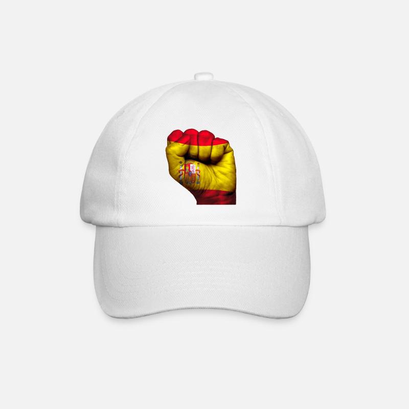 Faust Spanien - Baseballkappe - Weiß/Weiß