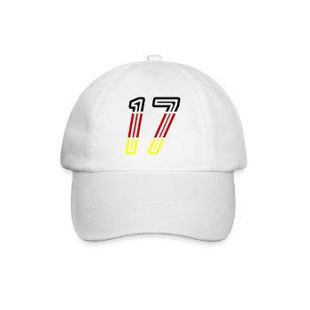 17 Number symbol Germany - Baseball Cap - white/white - Front