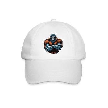 Gorille Muscles De Musculation - Casquette classique - blanc/blanc - Devant