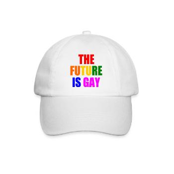 the future is gay - Baseball Cap - white/white - Front