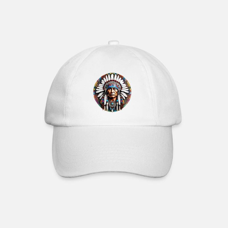 INDIEN - 2 - Casquette classique - blanc/blanc
