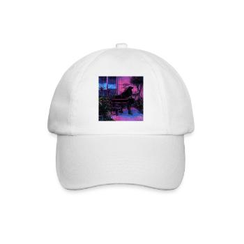 plants and music - high quality fashion print - Baseball Cap - white/white - Front