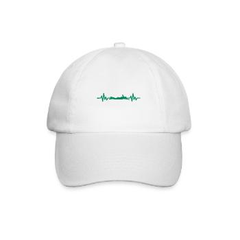 Heartbeat Swimmer - Diver Water Sports Athlete - Baseball Cap - white/white - Front