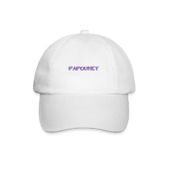 PAPOUNET. PAPA. FÊTE DES PÈRES. BONNE FÊTE PAPA - Casquette classique - blanc/blanc - Devant