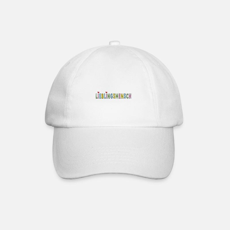 Lieblingsmensch - Baseballkappe - Weiß/Weiß