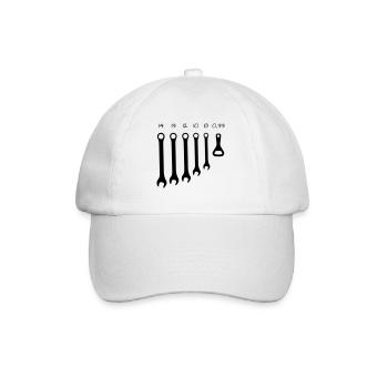 The most important tools - Baseball Cap - white/white - Front