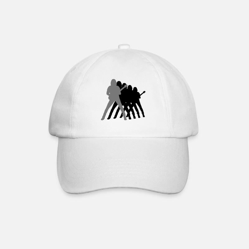 gitarrist - Baseballkappe - Weiß/Weiß