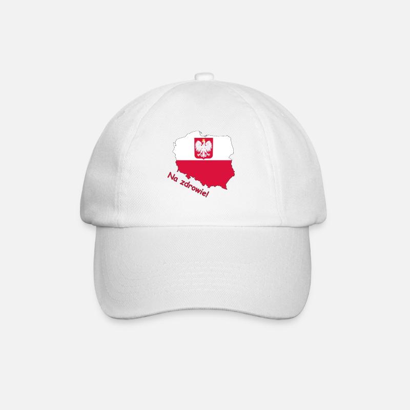 Pologne - Casquette classique - blanc/blanc