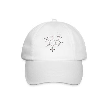 Caffeine Chemistry: Fuel Your Day! - Baseball Cap - white/white - Front