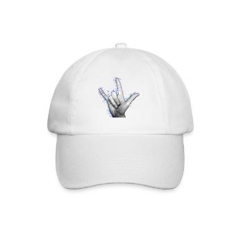 LOVE YOU Blue - Baseball Cap - white/white - Front