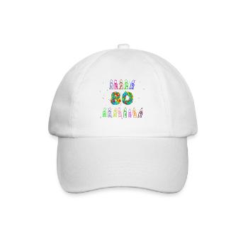Idée cadeau 80e anniversaire, cadeau d'anniversaire - Casquette classique - blanc/blanc - Devant
