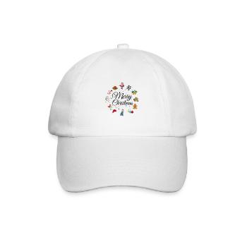 Merry Christmas - Casquette classique - blanc/blanc - Devant