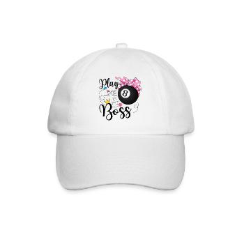 Jouez comme une piscine boss - Casquette classique - blanc/blanc - Devant