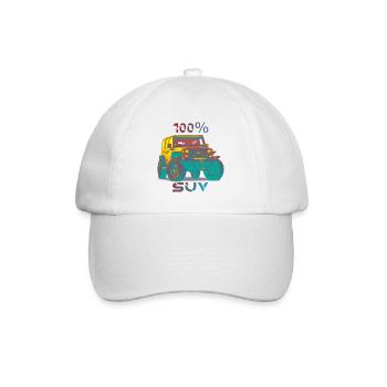 4x4 Jeep Design - Casquette classique - blanc/blanc - Devant