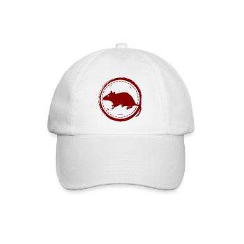 Rat - Rongeur - Casquette classique - blanc/blanc - Devant