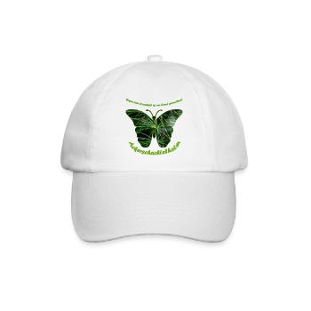 ackerschachtelhalm schmetterling - Baseballkappe - Weiß/Weiß - Vorne