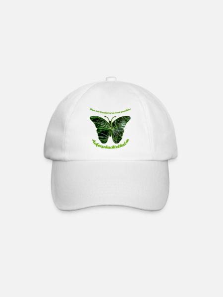 ackerschachtelhalm schmetterling - Baseballkappe - Weiß/Weiß