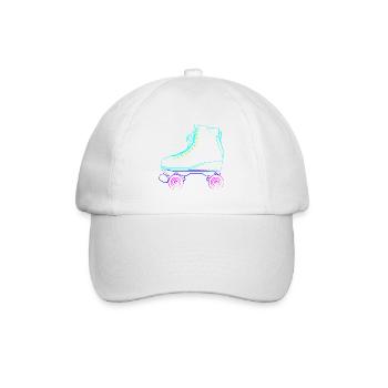 Rollschuhe, roller skates derby skate park, wrotki - Casquette classique - blanc/blanc - Devant