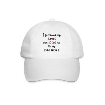 J’ai suivi mon cœur et cela m’a conduit à mon pinceau - Casquette classique - blanc/blanc - Devant