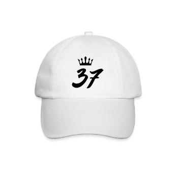 37 Couronne numérique - Casquette classique - blanc/blanc - Devant