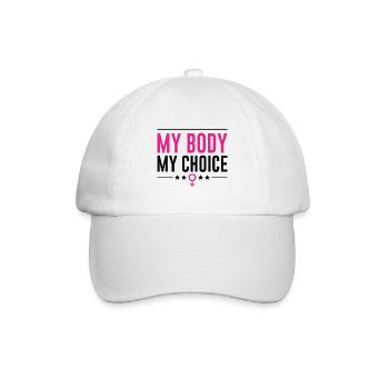 Mon corps mon choix - Casquette classique - blanc/blanc - Devant