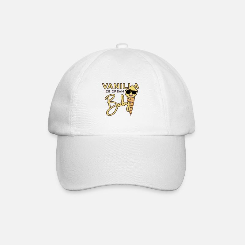 Vanilla Ice Cream Baby - Baseballkappe - Weiß/Weiß
