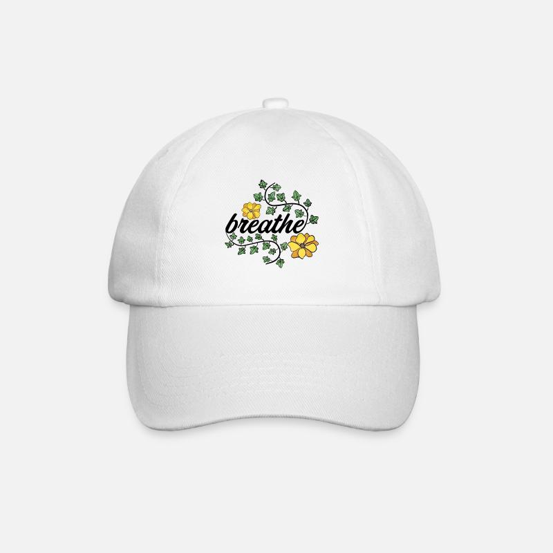 Floral Watercolor Summer Design - Baseballkappe - Weiß/Weiß