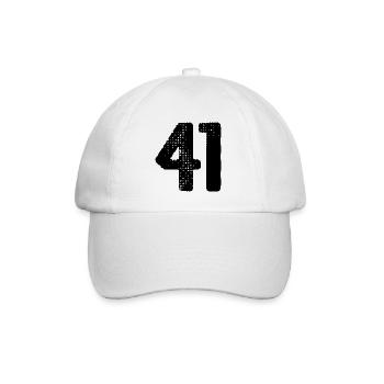 Maillot à 41 numéros - Casquette classique - blanc/blanc - Devant