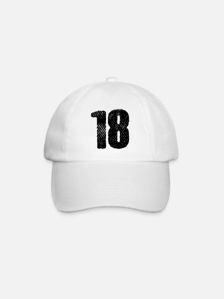 Maillot à 18 chiffres - Casquette classique - blanc/blanc
