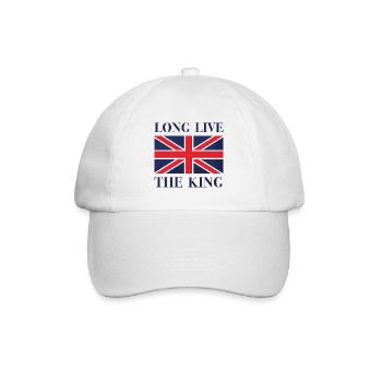 Es lebe der König - Baseballkappe - Weiß/Weiß - Vorne