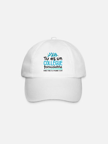 Tu es un collègue formidable - Casquette classique - blanc/blanc