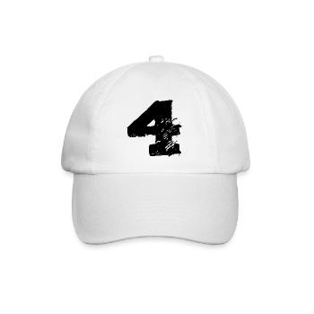 Maillot 4 numéros - Casquette classique - blanc/blanc - Devant