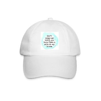 Don't judge me - Baseball Cap - white/white - Front
