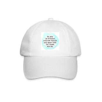 Men shouldn't make choices for women - Baseball Cap - white/white - Front