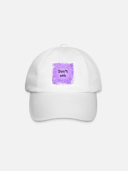 Don't ask - Baseball Cap - white/white